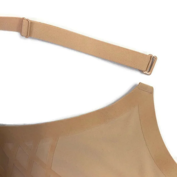 Honey Love Sand Silhouette Wireless Smoothing Bra Womens 2X EUC